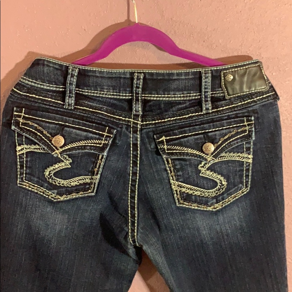 Silver Jeans Suki Flap Dark Wash- 32/30